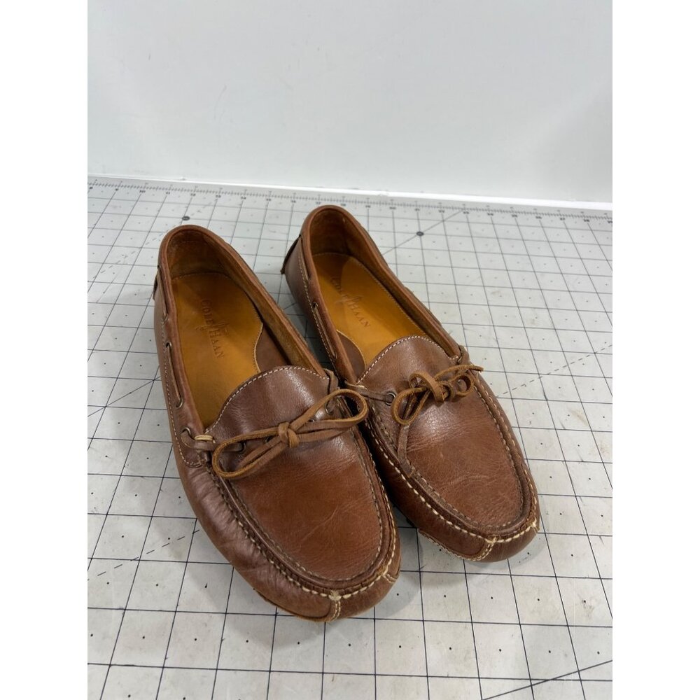Cole Haan Gunnison Brown Slip On Driver Moccasins Loafers Men's Size 8.5 VG - Picture 2 of 10